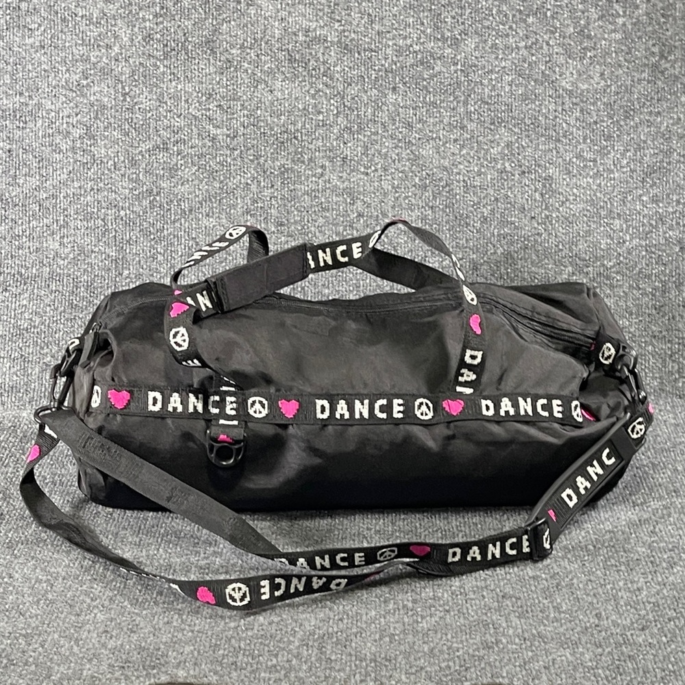 Capezio 100% nylon Black & Pink Dance Duffel Bag